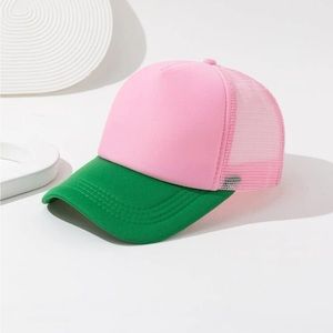 Pink & Green Trucker Hat